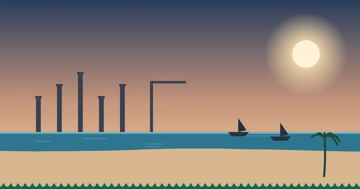 Original Saudi100 illustration of Jubail